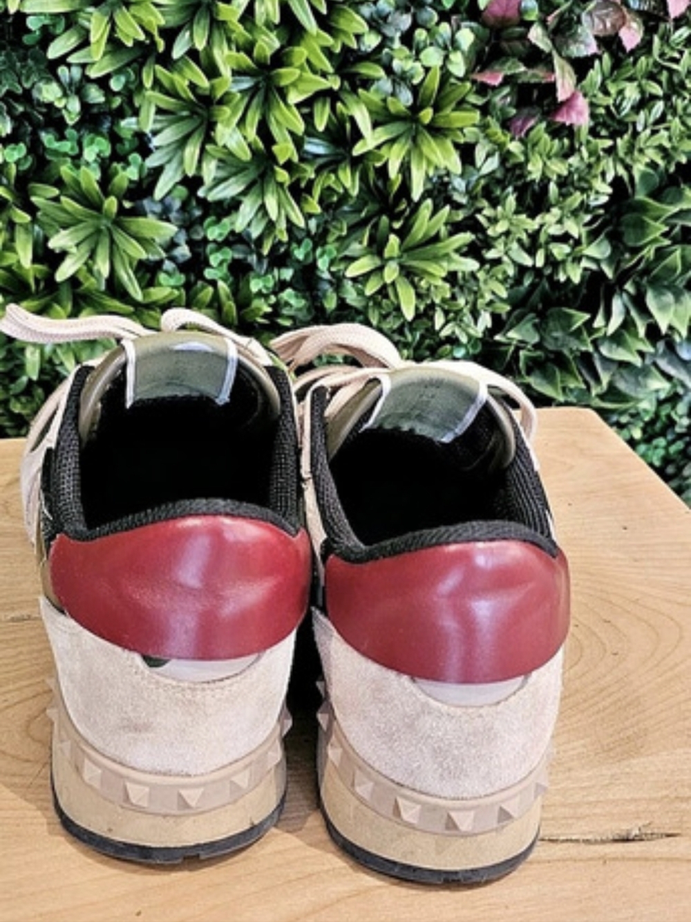 Valentino Camo Sneakers in Green & Black - Picture 4 of 8